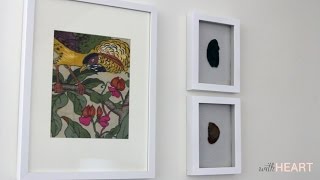 Easy Art Framed Fabric  withHEART [upl. by Nanine]