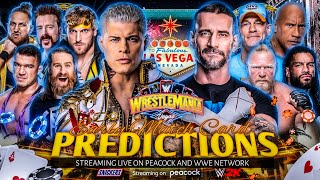 WWE WrestleMania 41 Las Vegas  Dream Match Card Prediction  WrestleMania 2025 Card Prediction [upl. by Aldarcie]