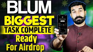 Blum Biggest Task Complete  Blum Airdrop  Blum Withdraw  Blum News  Crypto News Today Albarizon [upl. by Chaffee]