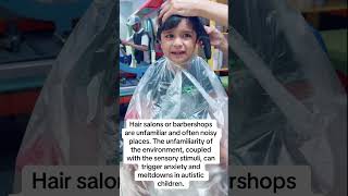 Autistic child haircutThe struggle is realautismasdhaircutspecialneedsbraveboymotherhood [upl. by Eninahpets]