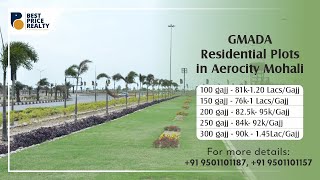 Residential Plots for sale in Gmada Aerocity Mohali  100500 sq yds at an affordable rate [upl. by Sigismund946]