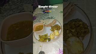 Simple dinner shorts dinner ytshorts food recipes [upl. by Nidnal258]