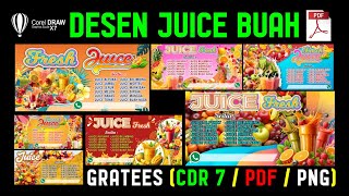 Design spanduk juice buah template spanduk juice buah [upl. by Liv]