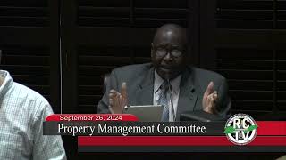 Property Management Committee  September 26 2024 [upl. by Ttezil757]