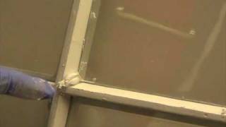 How to glaze a window sash part 3  Finishing the corners [upl. by Annatnas]