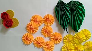 Sravanamasam Pooja Decoration ideaFestival special Toranam🌼🌺🌼🌺Paper thoranam making idea 🌿🌿😍 [upl. by Pelage]