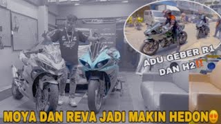 2 MOTORDI MODIF SEBELUM BUCIN 😲 DIBAWA SUNMOR1 ‼️ PERTAMA GRBER NINJA H2 vdeo [upl. by Dnalyram]