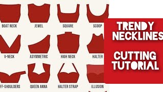 10 Trendy Neckline Cutting Techniques  Stylish Neckline Designs for Dresses Tops and Blouses [upl. by Yemane]