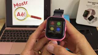 Configuração SmartWatch Infantil 4G LTE App SeTracker2 Como configurar Celular cadastrar o relógio [upl. by Lynden425]