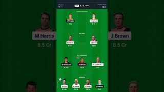 VICTORIA VS New South WALES MATCHdream11 ytshort [upl. by Matelda11]