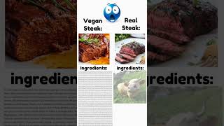 vegan steak vs real steak meme shorts 🥩 [upl. by Harri]