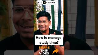 How to manage study time  By Virendra Singh  CSIR  GATE  DBT  ICMR  NEET  CUET  IIT JAM [upl. by Anoy]