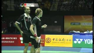 Final  XD  Zhang NZhao Y vs J Fischer NielsenC Pedersen  Yonex Sunrise Hong Kong Open 2011 [upl. by Abdel]