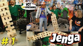 Big Jenga Tournament Round 1  YoVideogames [upl. by Bahr]