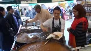 Fresh Tandoori Clay Oven Naan wraps at Indian Seasoning Street Food stall  Alchemy Festival London [upl. by Neumeyer]