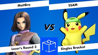 Coinbox 112  Losers Round 3  MattBro Hero vs ESAM Pikachu [upl. by Sherill]