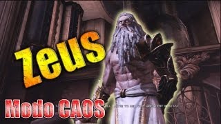 Zeus en modo CAOS Chaos  Como derrotar a Zeus GOW3 Kratos vs Zeus [upl. by Kovacev791]