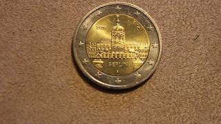 New 2018 2 Euro commemorative Berlin Germany German Coin [upl. by Eelatan]