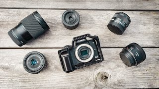 The 6 BEST LENSES for the Canon M50 amp M6 [upl. by Drawd336]