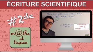 Effectuer un calcul de puissance Ecriture scientifique  Seconde [upl. by Lanie323]