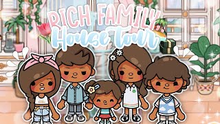 Rich family house tour 🌷🏝️  voiced 🔊  toca life world 🌍 [upl. by Aenert531]