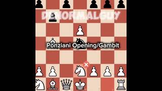 Ponziani GambitOpening [upl. by Roht51]