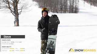 Steves ReviewBurton Process Flying V Snowboard 2021Snowboardscom 20 50 [upl. by Lladnar]