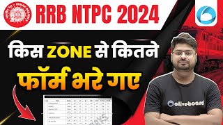 RRB NTPC Form Fill Up 2024  किस ZONE से कितने Form भरे गए  RRB NTPC Zone Preference  NTPC 2024 [upl. by Aerdua]