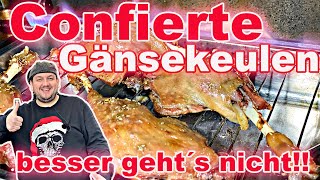 Confierte Gänsekeulen  super saftig bestes Rezept [upl. by Llenahc]