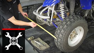 ATV Wheel Alignment  The Easy Way to Adjust the Toe amp Align the Front End [upl. by Pendleton]