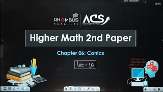 ConicsLec10Abhi Datta Tushar  HSC Academic Higher Math 2nd PaperChapter 6 [upl. by Fawn]