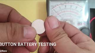 Testing Batteries With an Analog Multimeter  BUTTON BATTERY TESTING [upl. by Virgel]