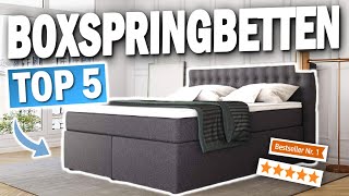 TOP 5 BOXSPRINGBETTEN Testsieger 2025 🔥  Die besten Boxspringbetten für maximalen Schlafkomfort [upl. by Christmas]