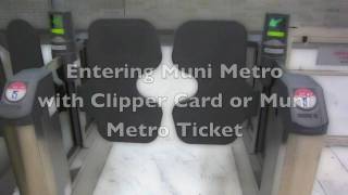 Updated How to Use Muni Metro Gates [upl. by Bevis]