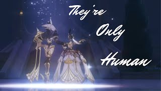 Genshin impact Amv They’re Only Human [upl. by Aerdnahc]