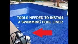 What tools do you need to install a pool liner [upl. by Lacim]