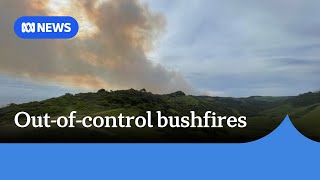 Home razed in outofcontrol bushfires in Victoria’s southwest  ABC News [upl. by Eulaliah]