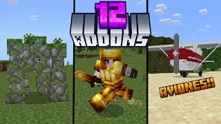 TOP 12 ADDONS PARA MINECRAFT PE 12131  MODSADDONS PARA MINECRAFT BEDROCK 12131 [upl. by Chadburn]