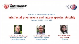 4 Interfacial phenomena and microcapsule stability [upl. by Amend]