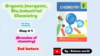 Chemistry 9thclass chap01 Branches of chemistry 2nd Lecture Full Explanation [upl. by Feodora]