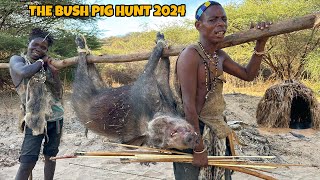 BLOOD and COURAGE The Hadzabe vs a Wild Bush Pig [upl. by Knarf]