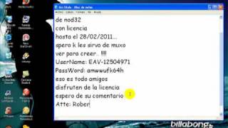 Licencia Nod32 2011 [upl. by Kee399]