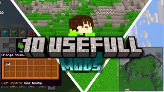 10 Useful Minecraft Mods [upl. by Horsey956]