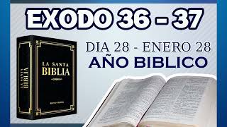 28 ENERO 2024  Año Bíblico  Día 28  Éxodo 36  37 [upl. by Sucram]