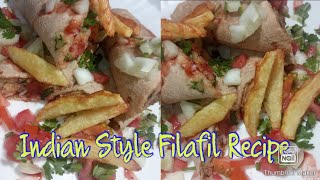 Falafel Wrap RecipeIndian Styleकाबुली चना falafel आसान रेसिपे के साथThe Way You COOK👨‍🍳yt [upl. by Nylde]