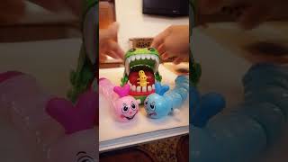 CUTE WORM TOY amp CROCS BIGMOUTH cutecrocs asmr wormtoy shortsvideo trending video toy [upl. by Lebiram]