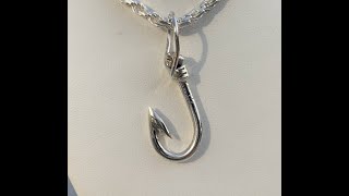 Awesome Fish hook Pendant  How to make the most stunning rugged looking hook pendant [upl. by Pomfret441]