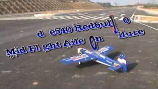 RC Edge540 Redbull Mid Flight Aileron Failure [upl. by Udelle]