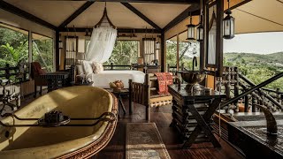 Four Seasons Tented Camp Golden Triangle Thailand full tour [upl. by Adnamar]