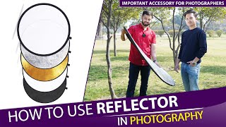 How To Use 5 in 1 Reflector In Outdoor Photography [upl. by Arammat]